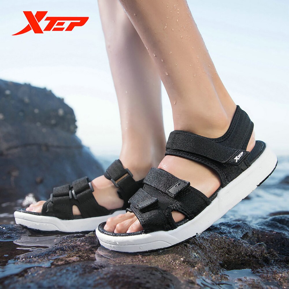 Xtep-Sandalias cómodas para hombre e informales, zapatos de playa, deportes al aire libre, para primavera y verano, 982219171533