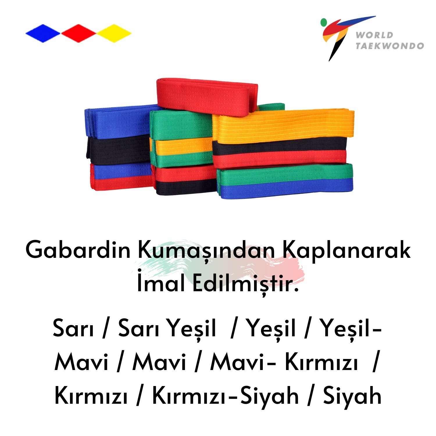 HAŞADO Taekwondo Color Belt