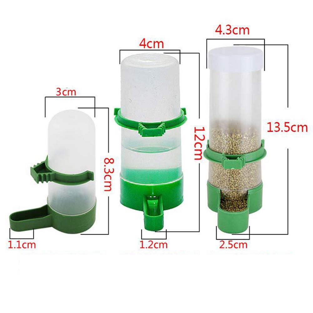 Automatic Bird Feeder Bird Waterer Feeder Parakeet Hanging Food Dispenser Bird Cage Accessories for Parrots Budgie Cockatiel