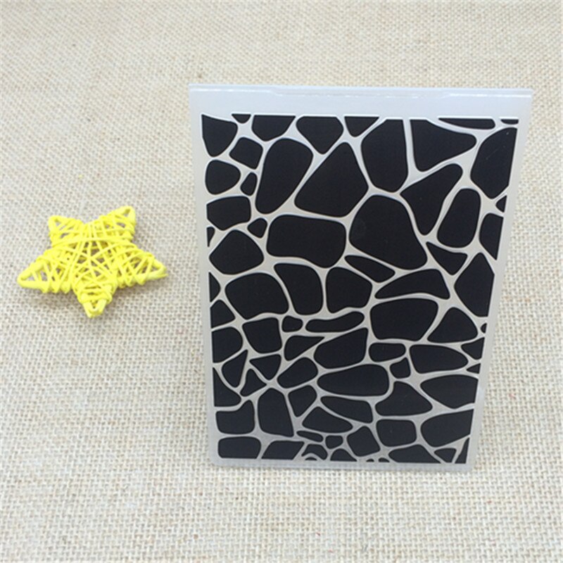 Plastic Embossing Folder stone cobblestone pattern DIY scrapbook album card packing decoration cutting dies paper craft