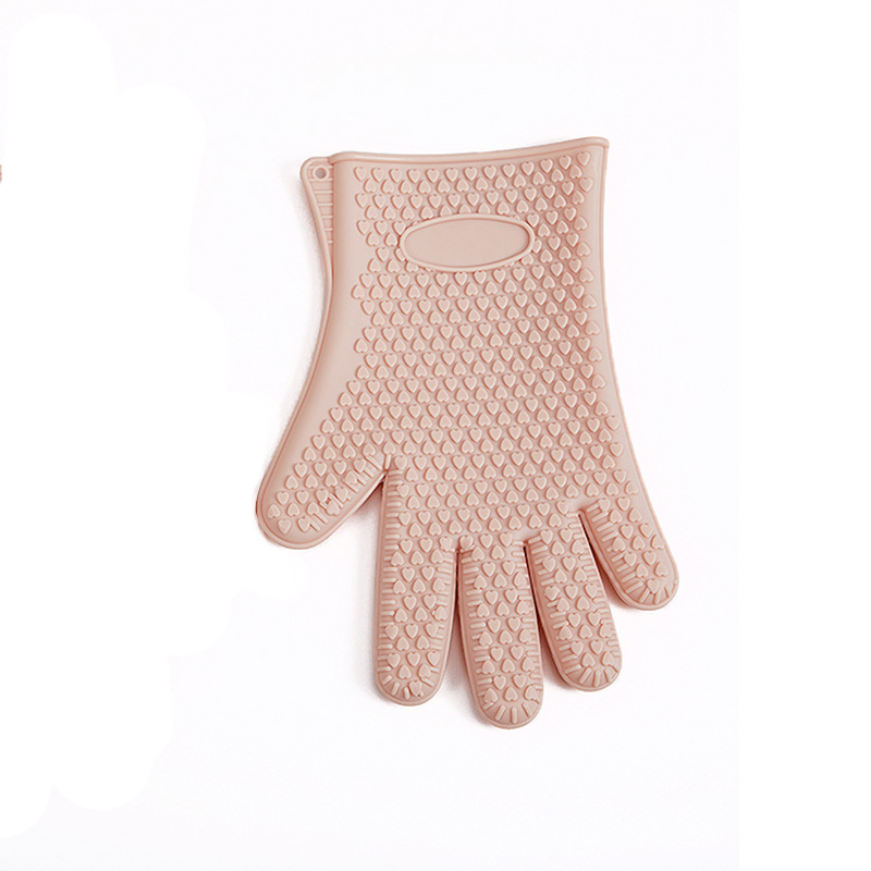 Insulated Anti-scalding Oven Silicone Gloves Can Be Used in Microwave Ovens and Baking Ovens: Blue