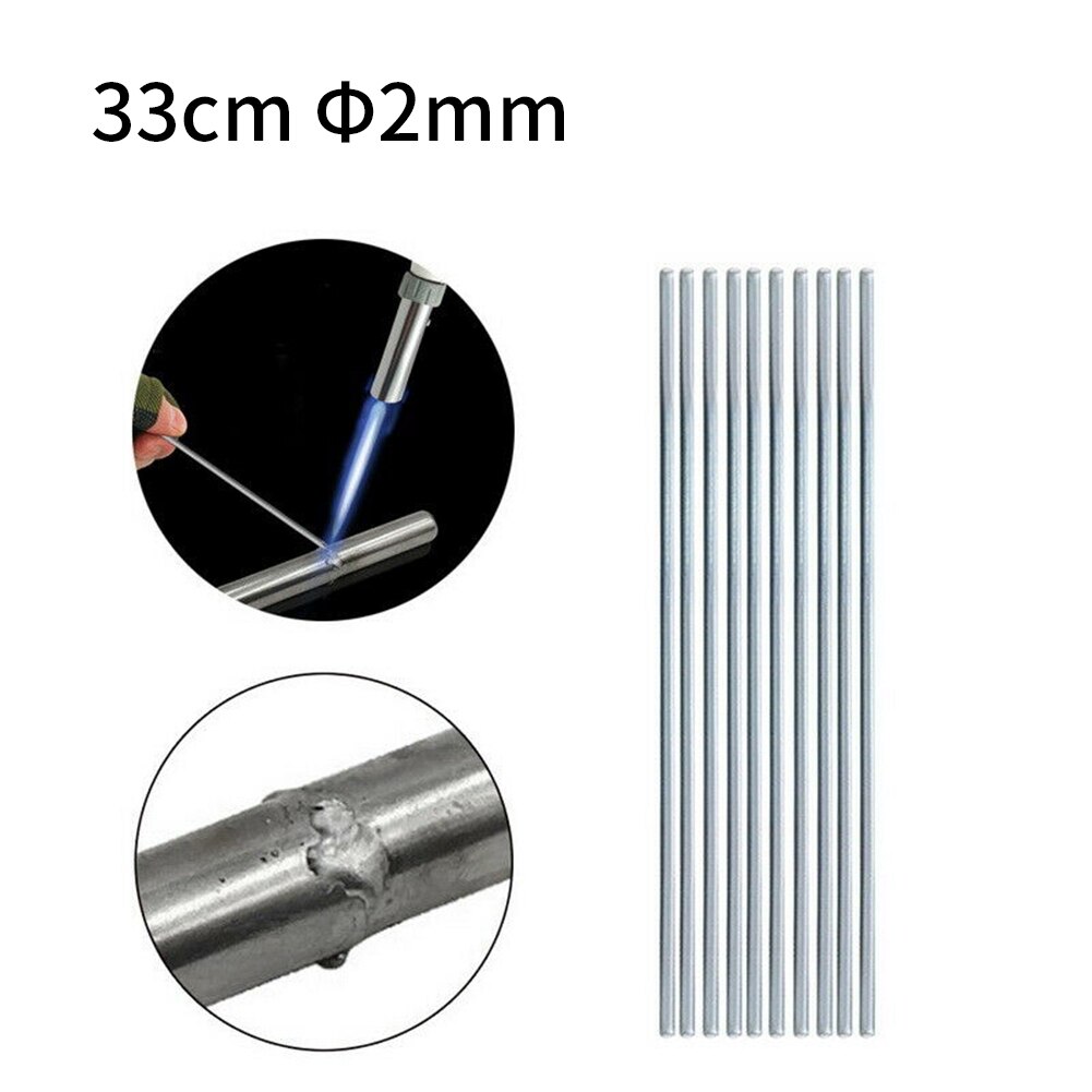 10Pcs 1.6mm 2mm 3mm Aluminium Welding Rods Wire Brazing Easy Solder Low Temperature Soldering Supplies