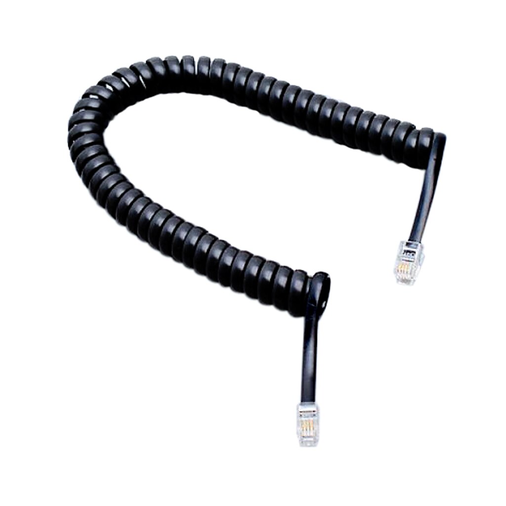 6.5ft Male RJ11 to RJ11 Telephone Handset Extension Coil Cable Cord