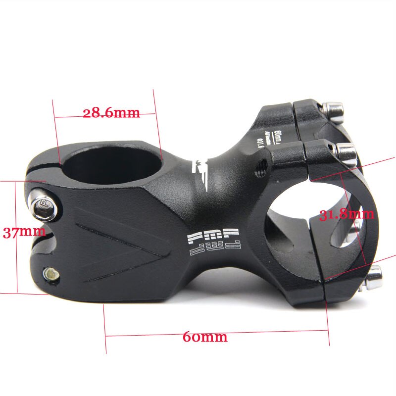 FMF Bicycle Stem Aluminium Alloy 38/60/80/90 mm*31.8 mm,25.4 mm Cycling Handlebar Stem Mountain Road MTB Bike Stem: 31.8X60mm