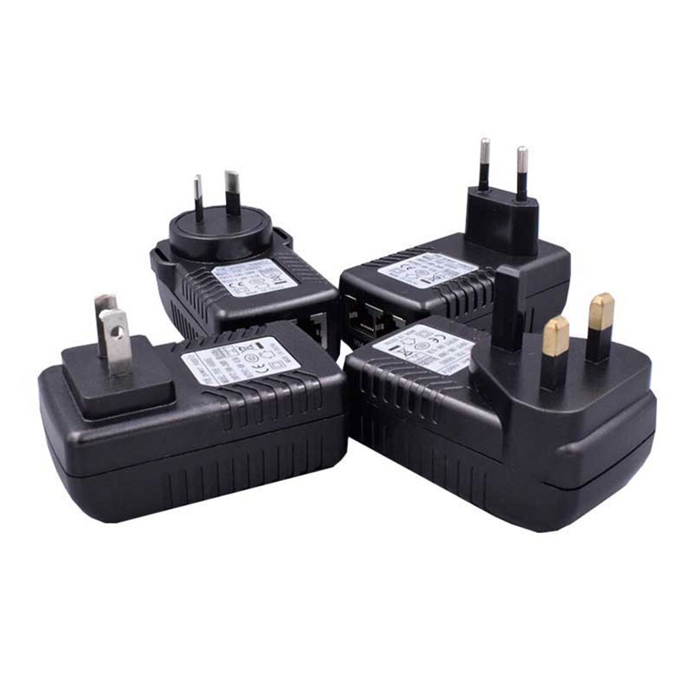 24V 1A POE Switch Electrical Adapter Power Adapter Converter Network Device Supply Adapter US/EU/AU/UK POE Plug