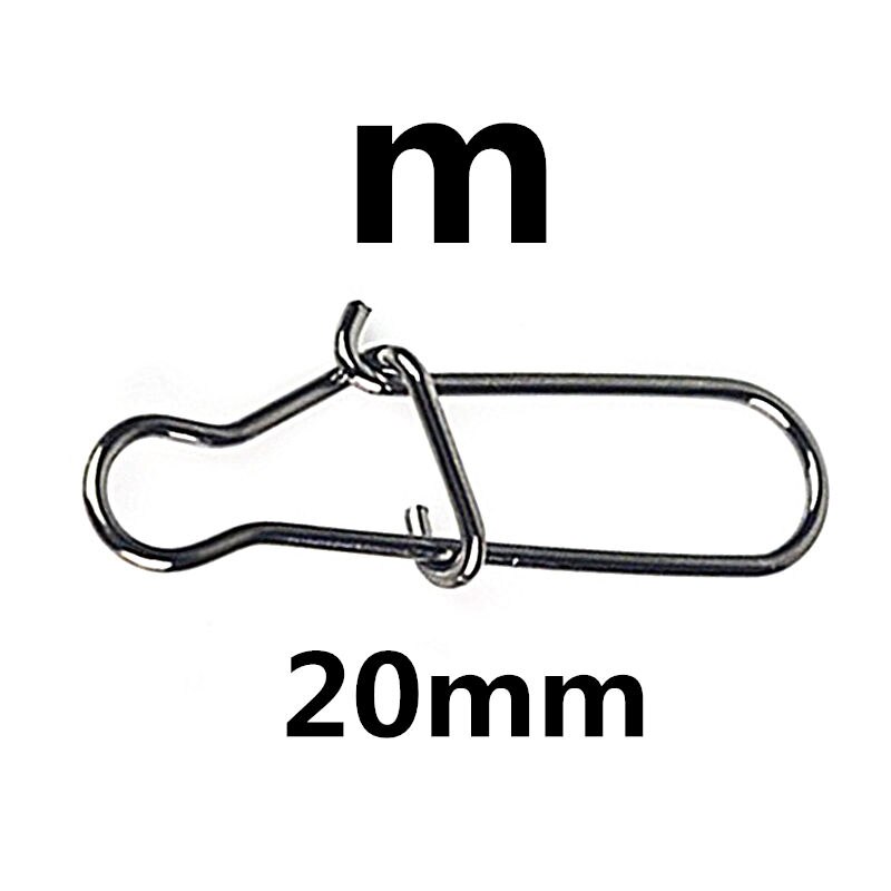 10 pz aggancio Snap Pin in acciaio inox canna da Pesca girevole di sicurezza scatta gancio richiamo accessori connettore Snap Pesca PJ-192