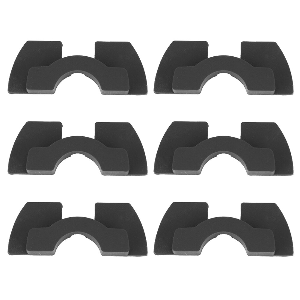 M365 Electric Scooter Shake Reducers Front Fork Vibration Shake Rubber Pad Pole Avoid Damping Folding Cushion Modified Accessory: 6pcs Black