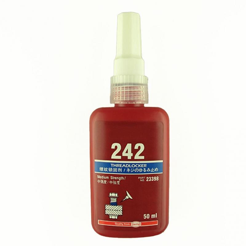 1Pc/4Pcs 10ml 242 Liquid Glue Blue Anaerobic Adhesive Removable Sealant Thread Super Glue For Metal Surfaces And Screw: 242