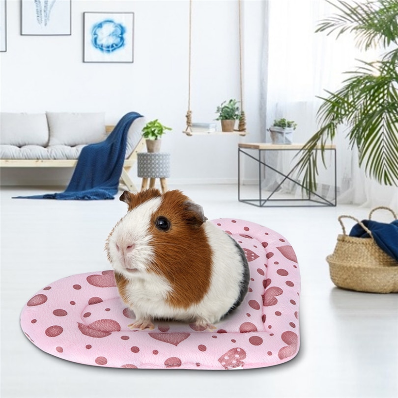 Hartvormige Huisdier Hamster Mat Kleine Dier Slapen Bed Kooi Kussen Cavia Egel Huisdier Mat Hamster Accessoires