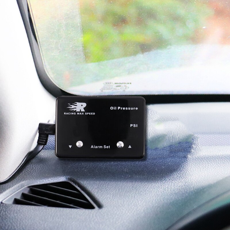 1/8 NPT Sensor Digita Oil Pressure Gauge Red Display 4WD Turbo Diese Petrol