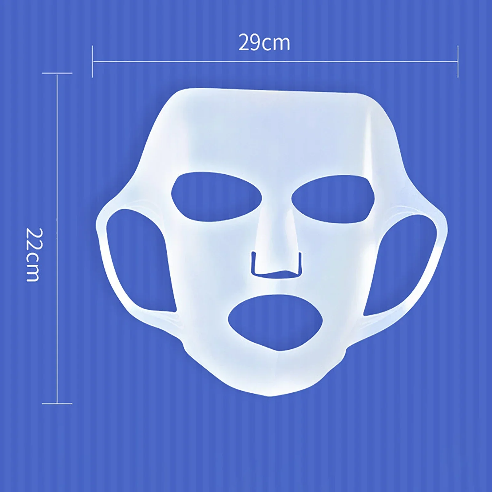 Siliconen Oor Opknoping Gezichtsmasker Cover Herbruikbare Hydraterende Gezichtsbescherming Dubbele Absorptie Anti Verdamping Masker Beschermhoes: WHITE