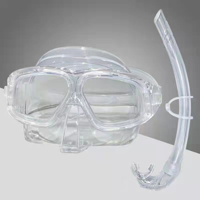 Máscara de buceo Espejo de superficie de buceo libre lente antiniebla de alta definición equipo de máscara de snorkel: Morado