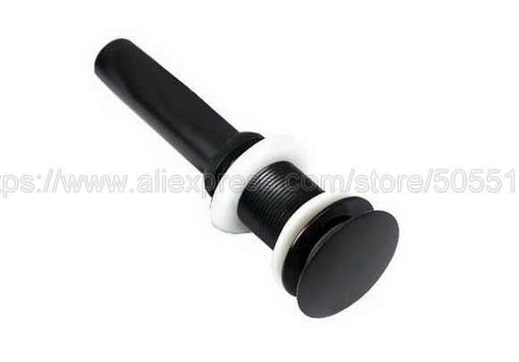 Modern Oil Rubbed Bronze Drains Basin Sink Finish Sink Vanity Pop Up Drain Without Overflow Bathroom Accessaraies zsd022