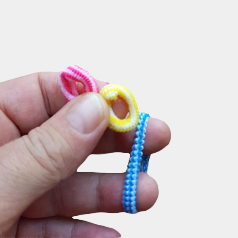 100Pcs/lot Baby Girls Elastic Hair Bands Colorful Rubber Band Children Ponytail Holder Baby Hair Accessories