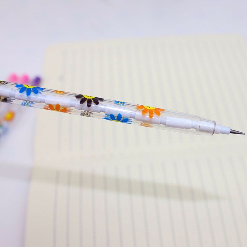 6PCS/Set Non-sharpening Pencil Cute Stationery Cartoon Pencil Plastic Pencil Student School Office Stationery