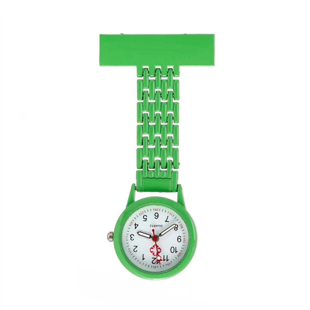 Shellhard legering rund skivestift på lomme broche fob analog quartz sygeplejerske ur guld ure mænd kvinde relogio de bolso