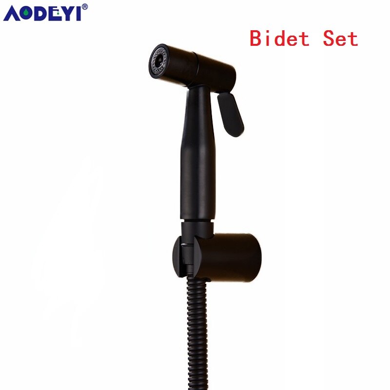 Handhållen bidé spray svart duschspruta set toalett shattaf spruta dusch kit bidet kran , 304 rostfritt stål: Bidéuppsättning
