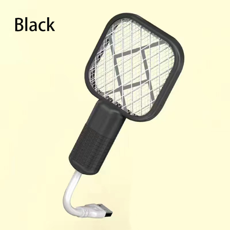 Usb Mug Swatter Trap Ongediertebestrijding Elektrische Schok Mini Muggenmoordenaar Lamp Draagbare Uv Licht Bug Zapper Zomer: Light Grey