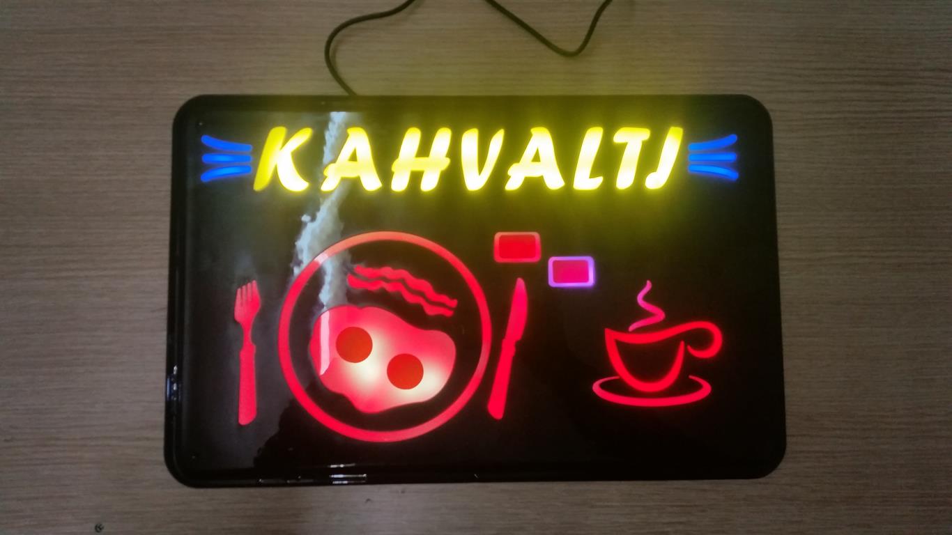 Led Signage BREAKFAST "OPERATED 16 COLOR" 46 X30cm