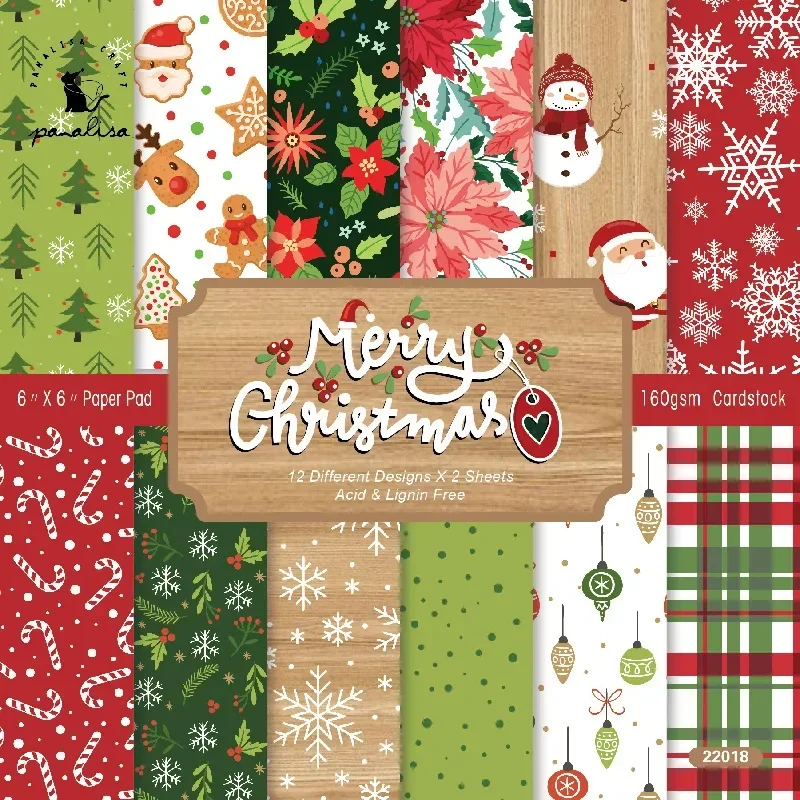Bastel papier Weihnachten DIY Scrap booking Material Papier karte machen Hintergrund papier einseitiges Muster