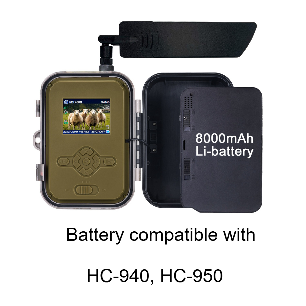 8000 mAh lithiumbatterij voor HC-950Pro-Li / HC-940Pro-Li