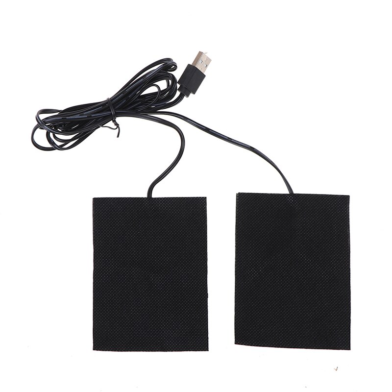 Almohadilla de calefacción eléctrica USB, 3 engranajes, temperatura ajustada, chaleco térmico DIY, chaqueta, ropa, guantes, zapatos, almohadillas calentadas,
