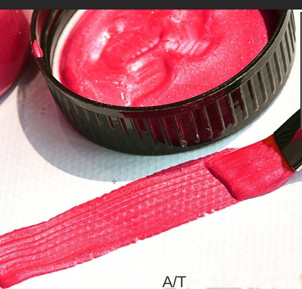 100ml Gold Paint Metallic acrylic paint,waterproof not faded for Statuary Coloring DIY hand clothes painted graffiti Pigments: Red