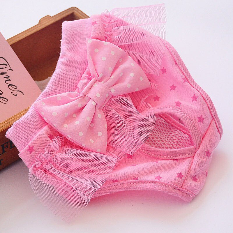 Leuke Hond Panty Fysiologische Broek Luier Voor Puppy Vrouwelijke Kleine Hond 10E: pink / M