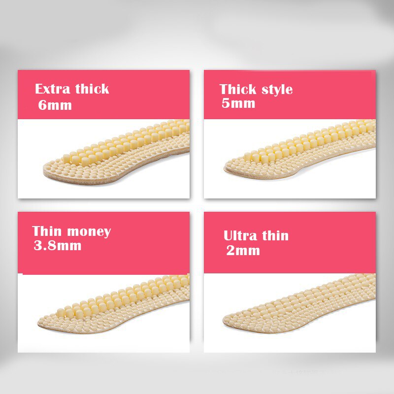 4D Heel Patch Silicone Rubber Heel Sticker with Soft Anti-wear Dots 2/4/5/6mm Thick for High Heels Shoes too Loose FK88