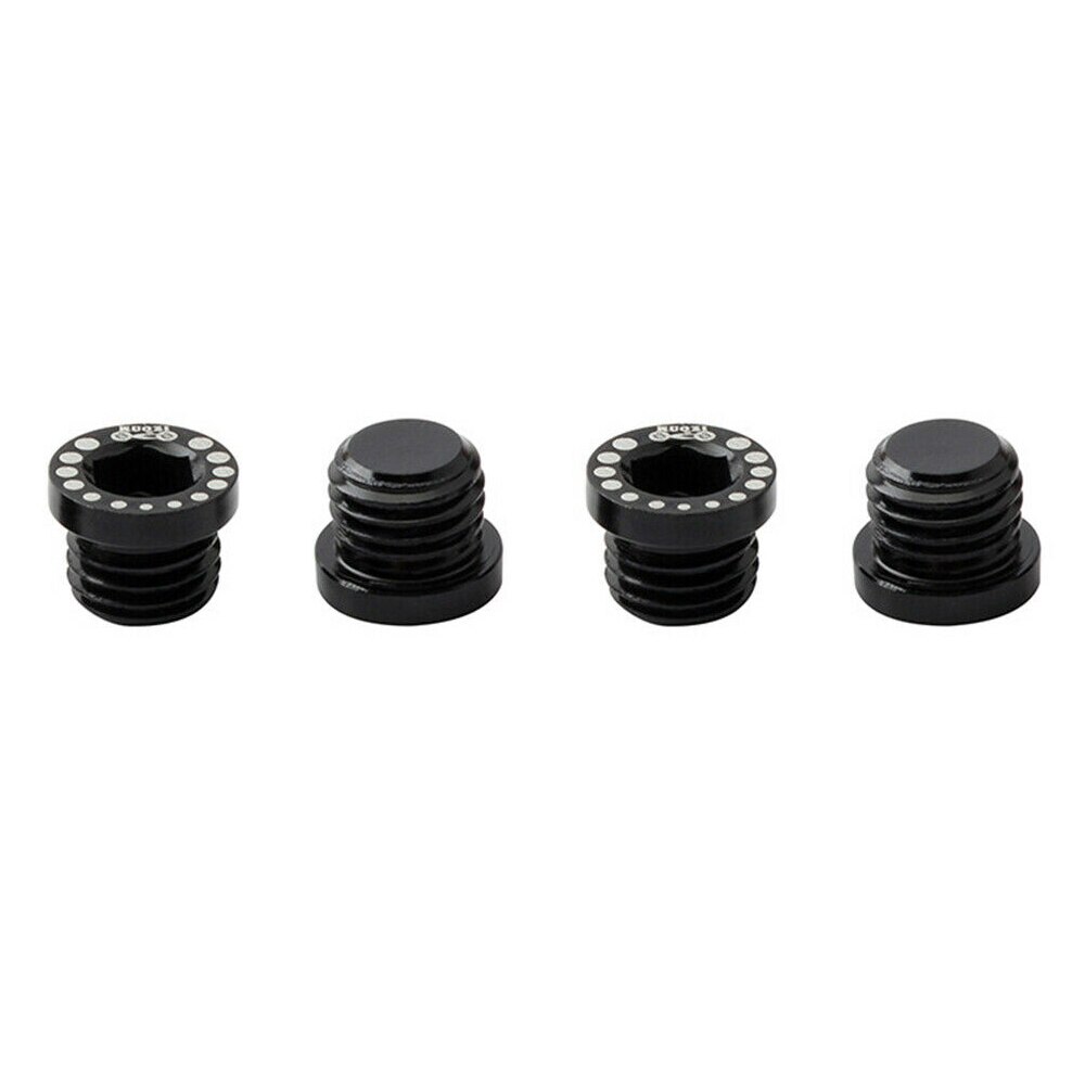 4 unids/set MTB bicicleta plegable v-brake Post tornillos pernos M10 * 1,25: Black