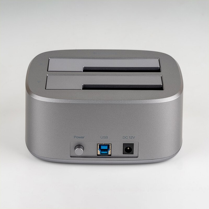 Unionsine dual bay hdd docking station mit offline clone sata zu usb 3,0 hdd clone docking station für 2.5/3.5 ''ssd hdd hülle