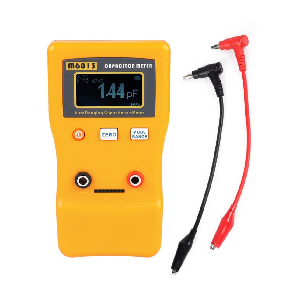 Original LCD High Precision Capacitor Meter Capacitance Resistance Measuring Tools with Test Clip Test Tool