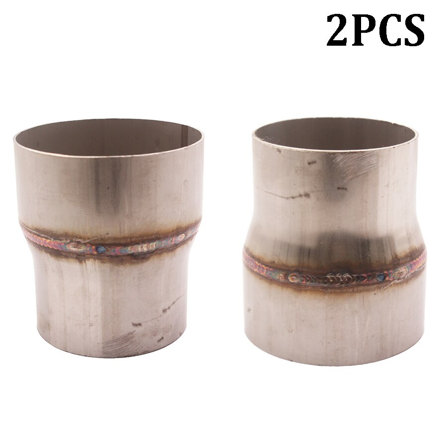 2pcs/lot 2.5" to 3" Stainless Steel Piping Exhaust Reducer Connector