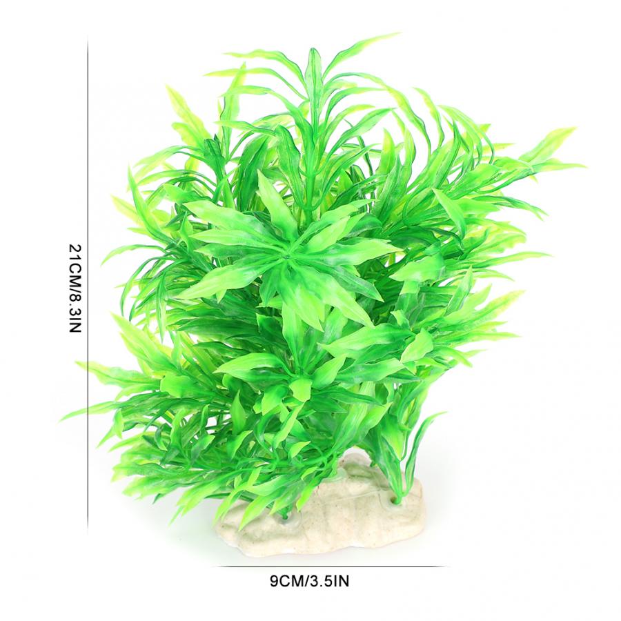 Simulation WaterGrass Fish Tank Tank Landscape Artificial Aquarium Bamboo Leaves SmallTree Artificial Decoration