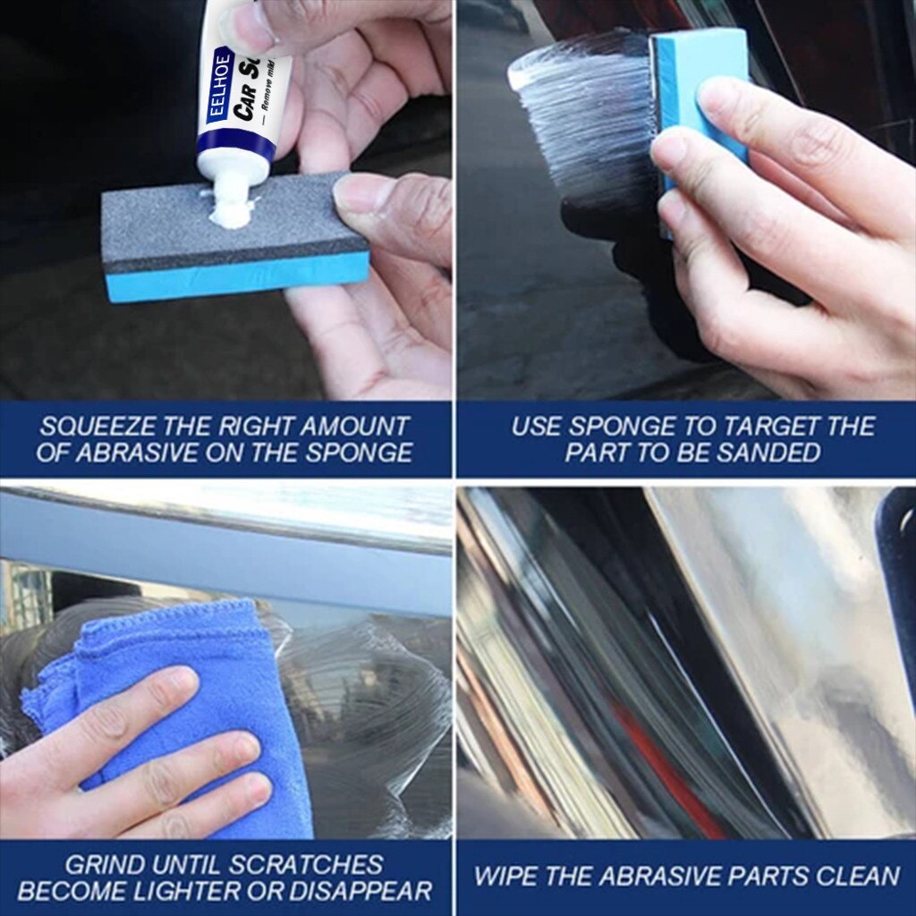 Car Scratches Repair Paint Paste Car Hood Trunk Lid Coating Fix Gel Automotive Body Care Compound Polisher