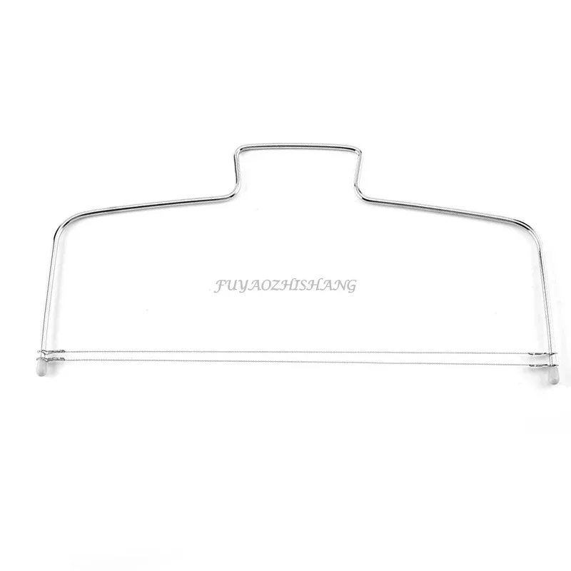 Double Line Cake Cut Slicer Adjustable Stainless Steel Wire Cake Slicer Bread Divider Kitchen Accessories Cake Baking Tools: army green