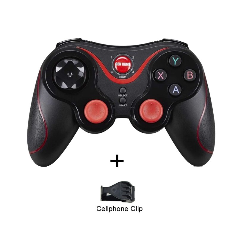 T3 X3 Wireless Joystick Gamepad Game Controller bluetooth BT3.0 Joystick For Mobile Phone Tablet TV Box Holder: T3 plus with stand