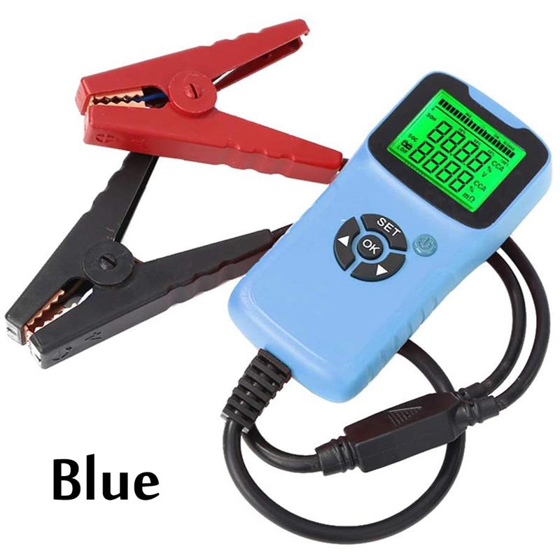 12V Digital Lcd Battery Tester Analyzer For Car Alternator Level Indicator Battery Analyzer Load Tester Automatic Diagnosis: Blue