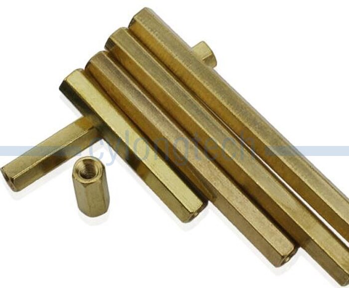 M3 * 16mm, doble paso, tuerca Hexagonal, Pilar, columna de aislamiento de aleación de cobre para la reparación de nueva