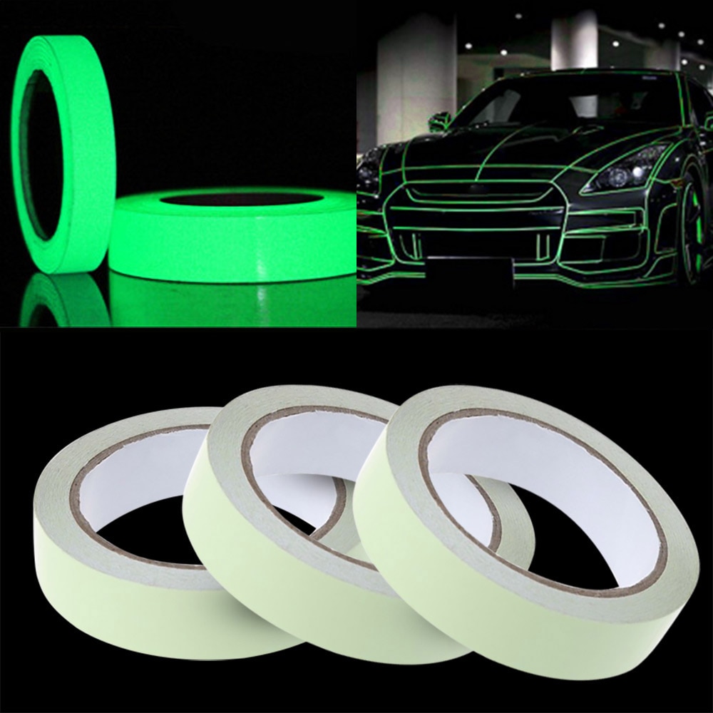 Zelfklevende Lichtgevende Tape DIY Glow In Dark Waarschuwing Tape Nachtzicht Auto Sticker Auto-styling 10mm * 3 m