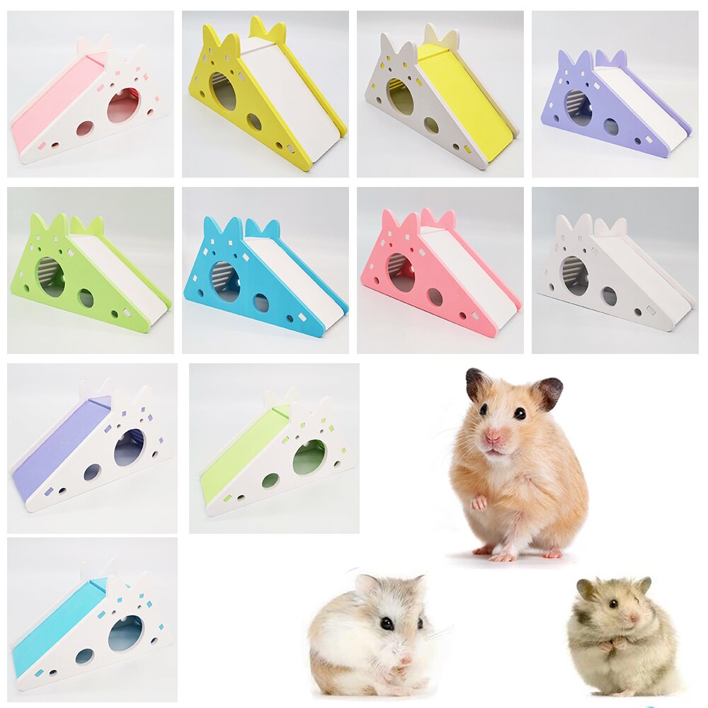Hamster Glijbaan Trappen Sport Hamster Speelgoed Waterdicht Kleur Pvc Kleine Huisdier Nest Grappige Hamster Huisdier Te Installeren En Te Dragen