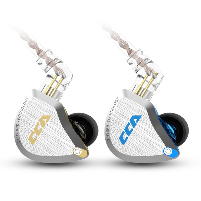 Le plus CCA C12 1DD + 5BA hybride dans l'oreille écouteurs métal HIFI basse écouteurs casques antibruit écouteurs V90 ZSX T4