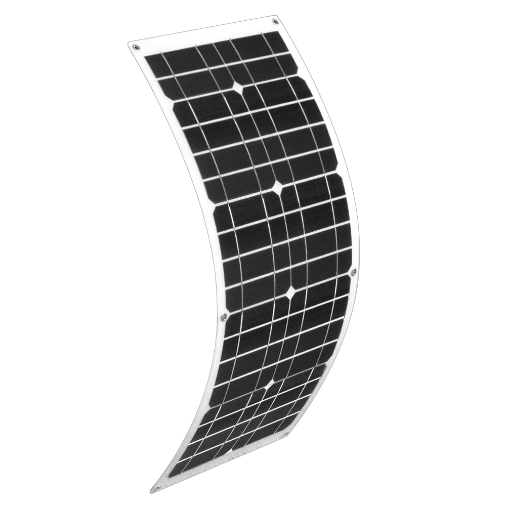 100w Flexible Solar Panel 12v mono Solar cell charger 5v usb for mobilephone Outdoor Cycling Climbing Hiking Camping 12v Battery: white solar panel