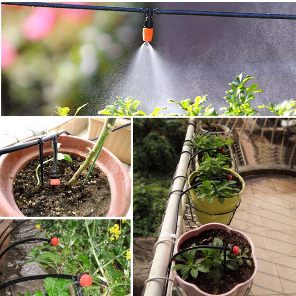 Micro-Flow Drip Watering Irrigatie Kits Systeem Zelf Plant Tuinslang Watering Kits 10 Meter Slang