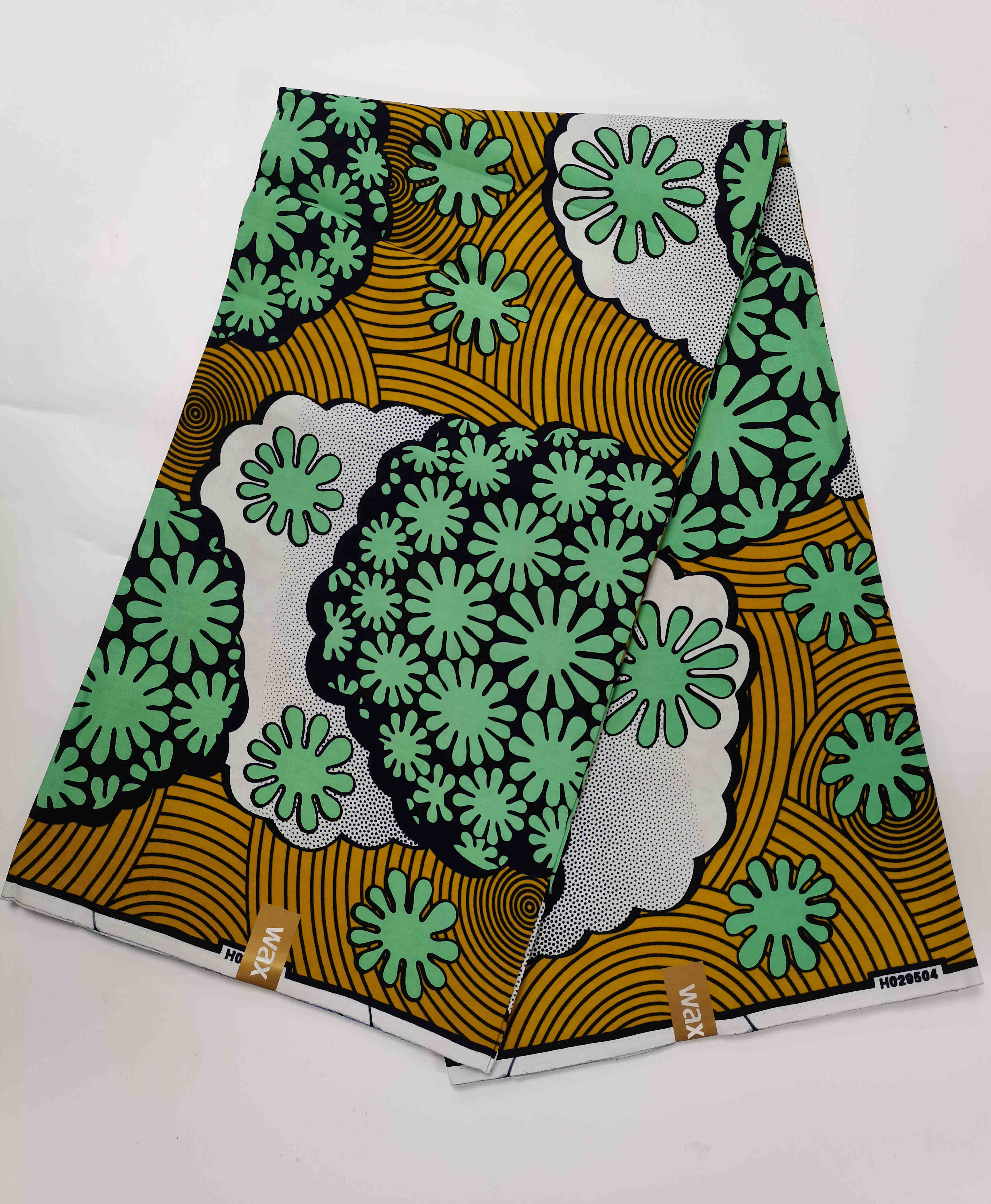 100% Cotton 6 Yard Golden Silver Prints Material African Wax Sewing Fabric Material Ankara Nigerian Style For Dress Bag