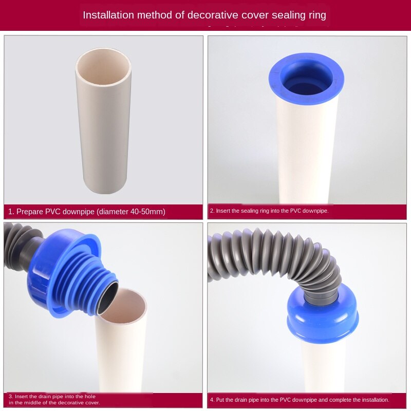 Schlecht waschbecken waschbecken rohr Deodorant Abdichtung Ring dekorative abdeckung 40/50/75 silikon stecker Anti-rückkehr wasser und insekten