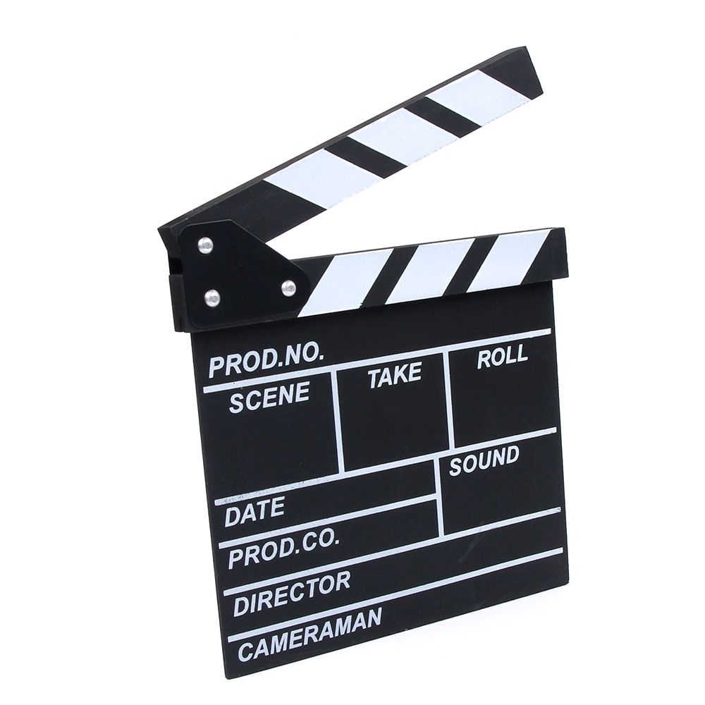 Film tv-show cut action træ film clapboard teater fest rekvisitter dekoration