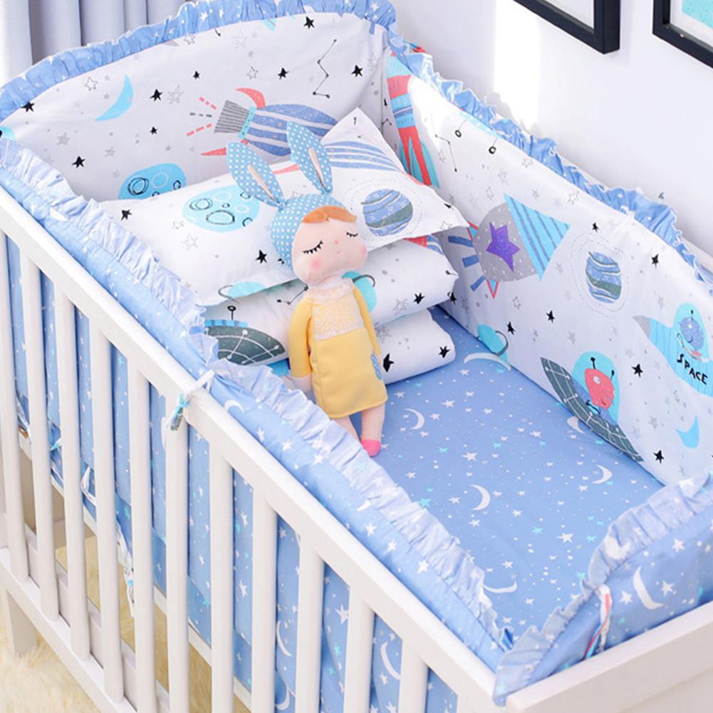 Kidlove 5pcs Wieg Beddengoed Set Katoen Peuter Baby Beddengoed Zijn Baby Cot Bumpers Lakens: Star Baby