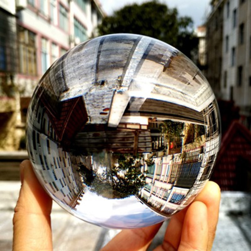 Clear Crystal ball Sphere Glass Globe Photography Photo Props Acrobatic Performance Ball Crystal Craft Decoration