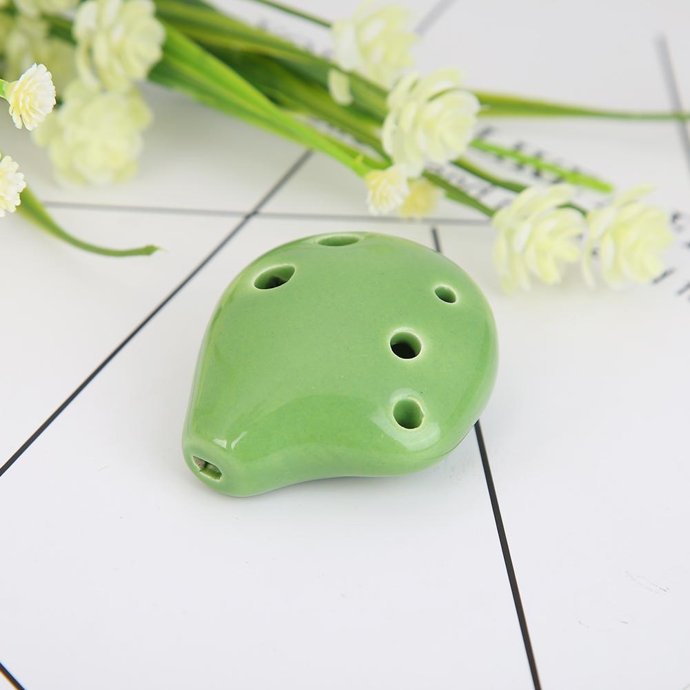 Durable Ceramic Flute Freshness Cartoon Cute C Tone Ceramic Flute Mini Pocket Musical Instruments for Beginner